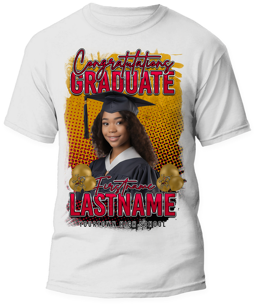 dress shirts for graduation Personalized 'She Did It' Graduation T-Shirt main image 1