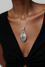 Load image into Gallery viewer, Moss Agate Wire-Wrapped Pendant – Handmade Nature-Inspired Gemstone Necklace