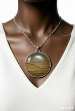 Load image into Gallery viewer, Picture Jasper Landscape Pendant in Sterling Silver Bezel