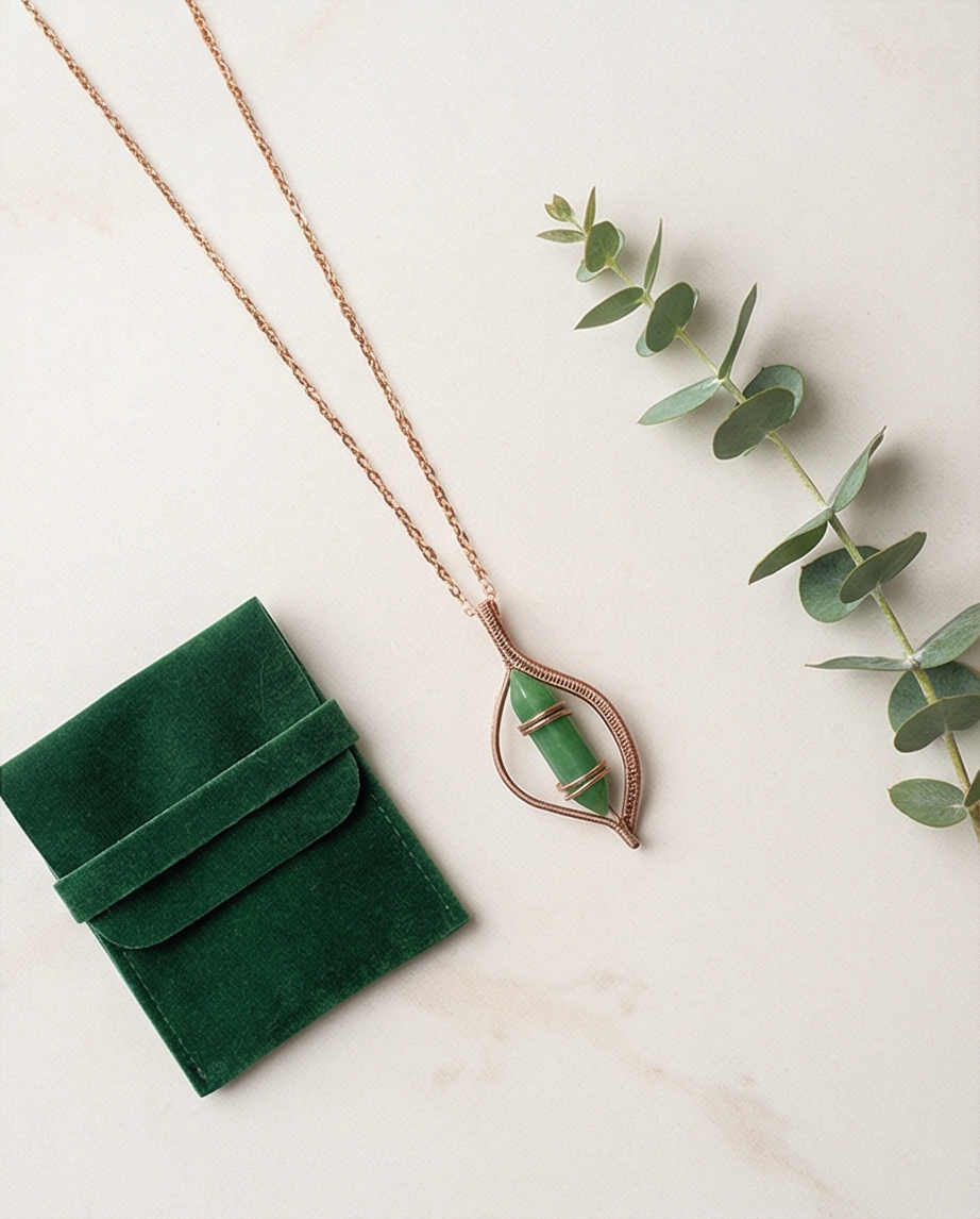 Handcrafted Wire-Wrapped Crystal Point Pendant