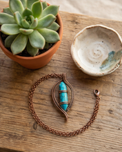 Load image into Gallery viewer, Handcrafted Wire-Wrapped Crystal Point Pendant