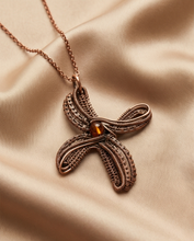 Load image into Gallery viewer, Wave Cross pendant