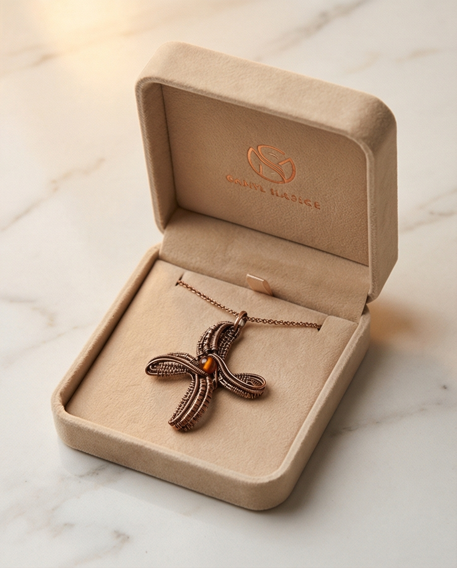 Wave Cross pendant
