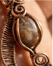 Load image into Gallery viewer, Carnelian and Jasper in wire weave and wrapped