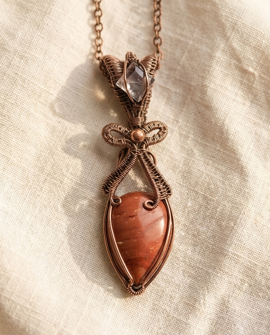 Bow Copper Pendant