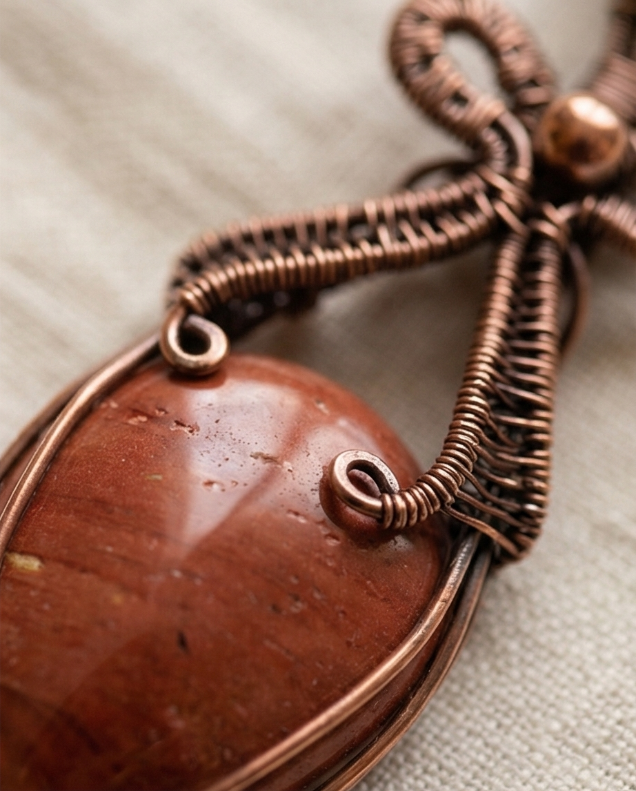 Bow Copper Pendant