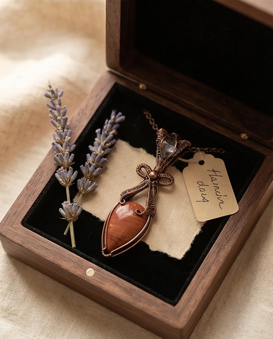 Bow Copper Pendant