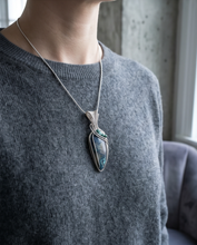 Load image into Gallery viewer, Shattuckite Pendant in Sterling Silver