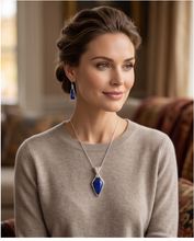 Load image into Gallery viewer, Sodalite And Earring Set