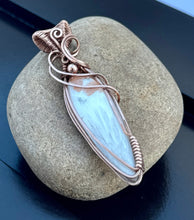Load image into Gallery viewer, Handcrafted Wire-Wrapped Scolecite Pendant