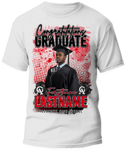 Load image into Gallery viewer, Custom Center Front Graduation T-Shirt