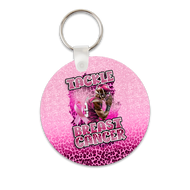 Tackle Breast Cancer Round Keychain