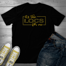 Load image into Gallery viewer, It&#39;s The Locs for Me/BLACK OUTLINE Rhinestone T-Shirt