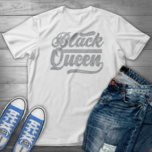 Load image into Gallery viewer, BLACK QUEEN RHINESTONE T-SHIRT