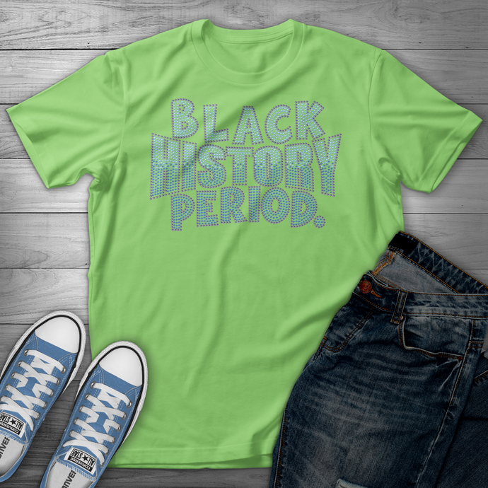 BLACK HISTORY PERIOD RHINESTONE DESIGN